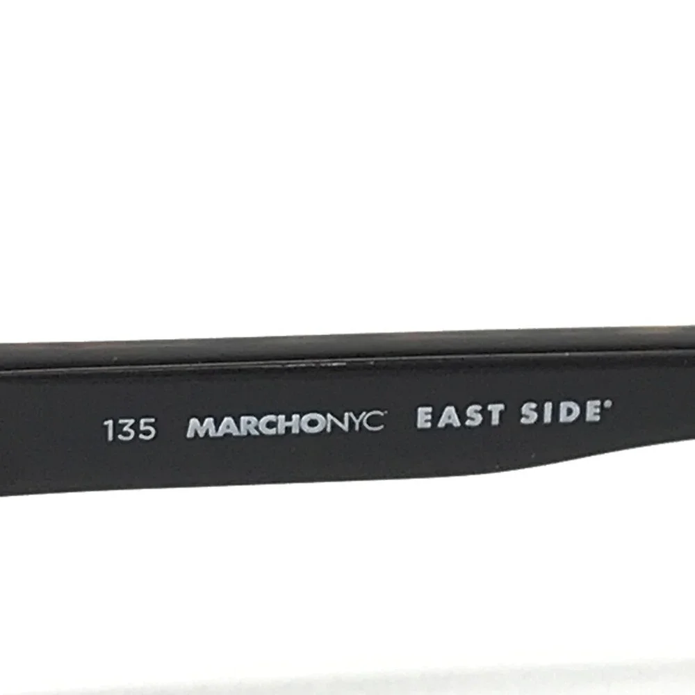 Marchon NYC Eyeglasses Frame TAMMANY 210 Satin Brown Tortoise Half Rim 51-18-135
